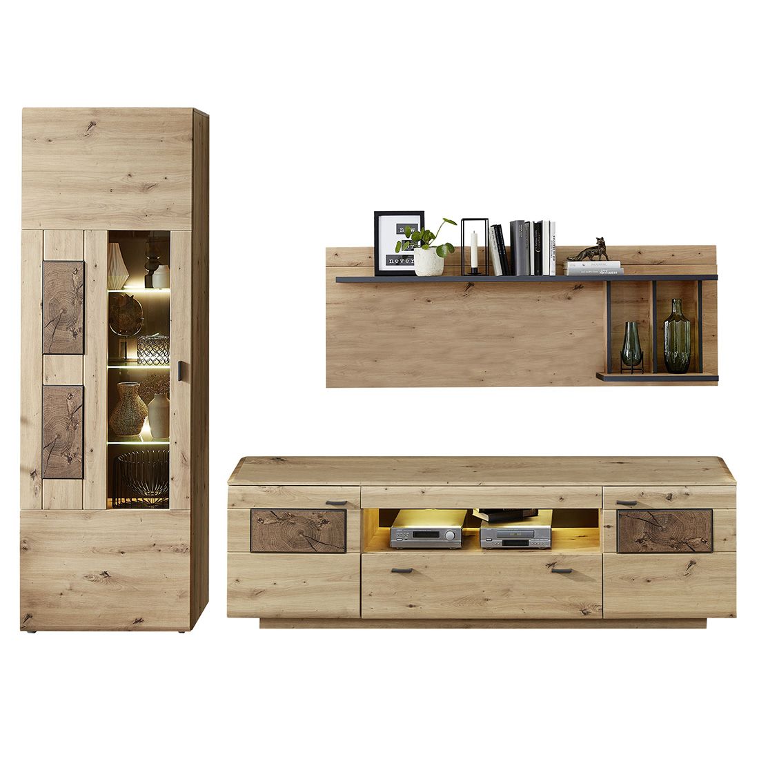 Wohnconcept Madera II Wohnwand 3-tlg.