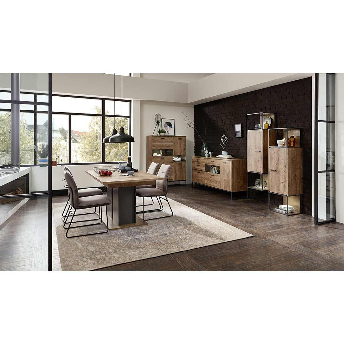 Wohnconcept Manhattan Stand-/Hängeschrank 45x38x156cm