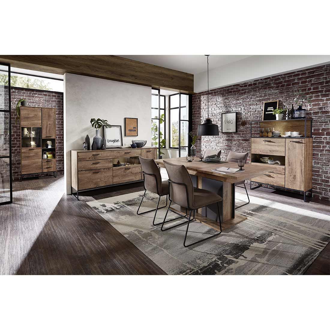 Wohnconcept Manhattan Vitrine 79x38x196cm