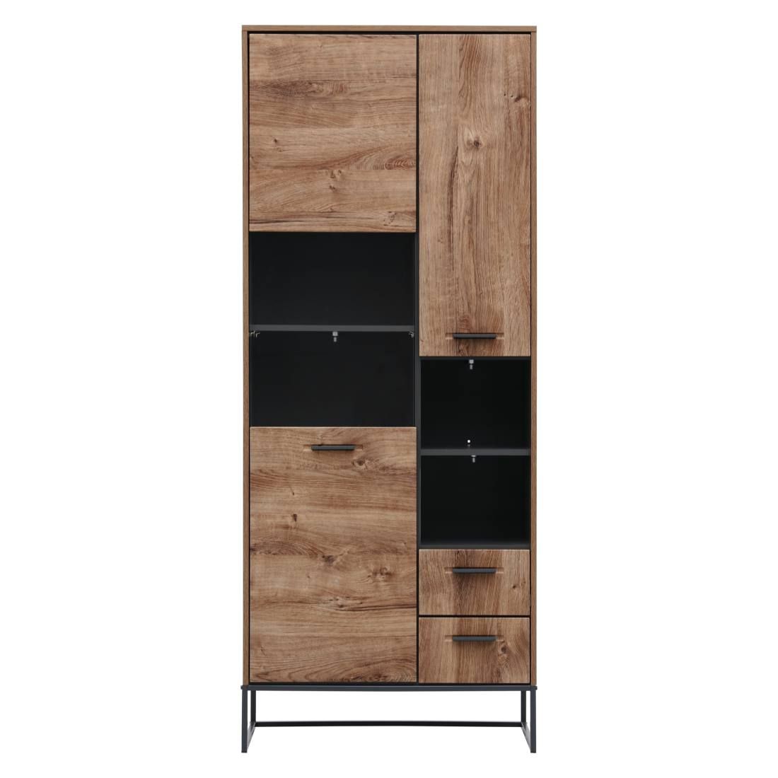 Wohnconcept Manhattan Vitrine 79x38x196cm