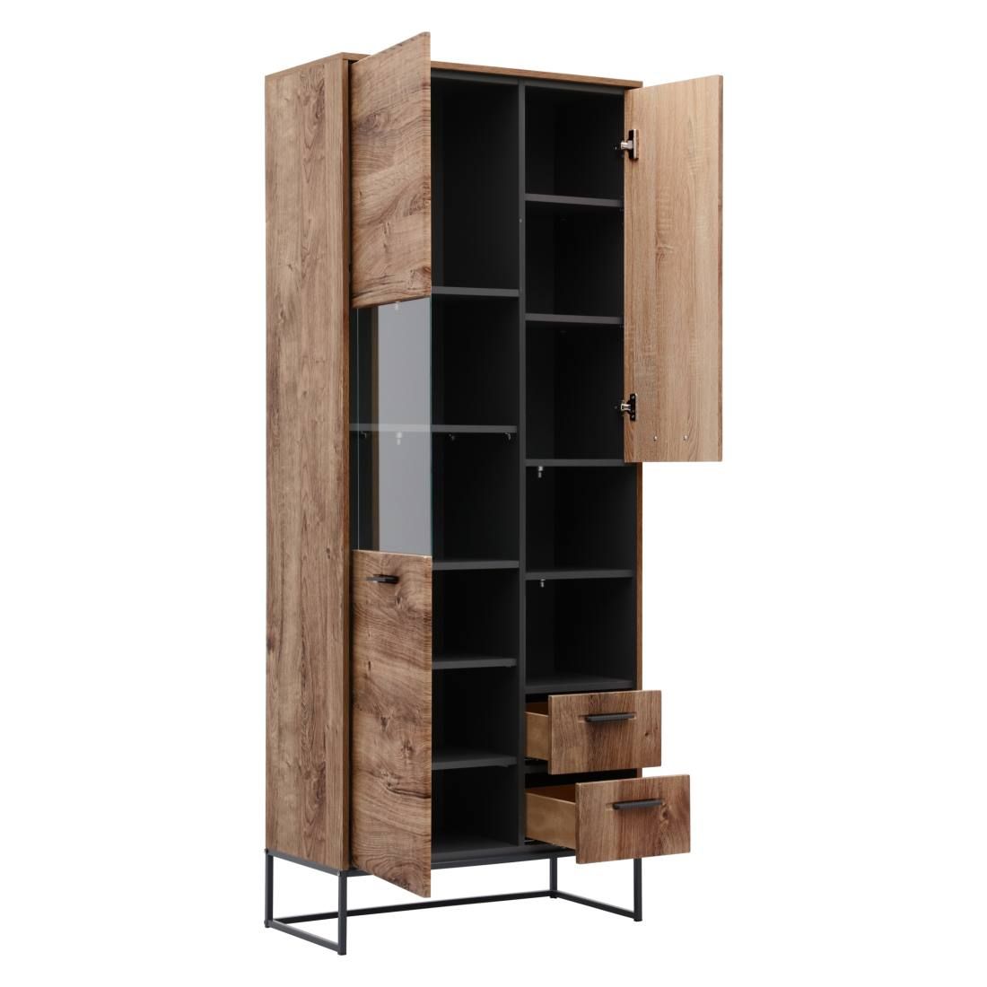 Wohnconcept Manhattan Vitrine 79x38x196cm