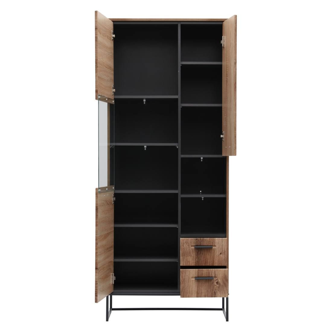 Wohnconcept Manhattan Vitrine 79x38x196cm