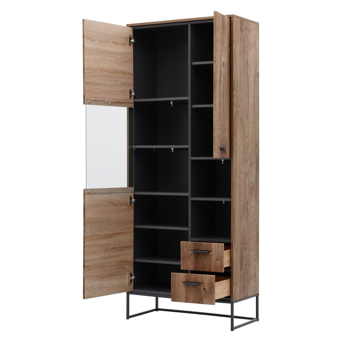 Wohnconcept Manhattan Vitrine 79x38x196cm