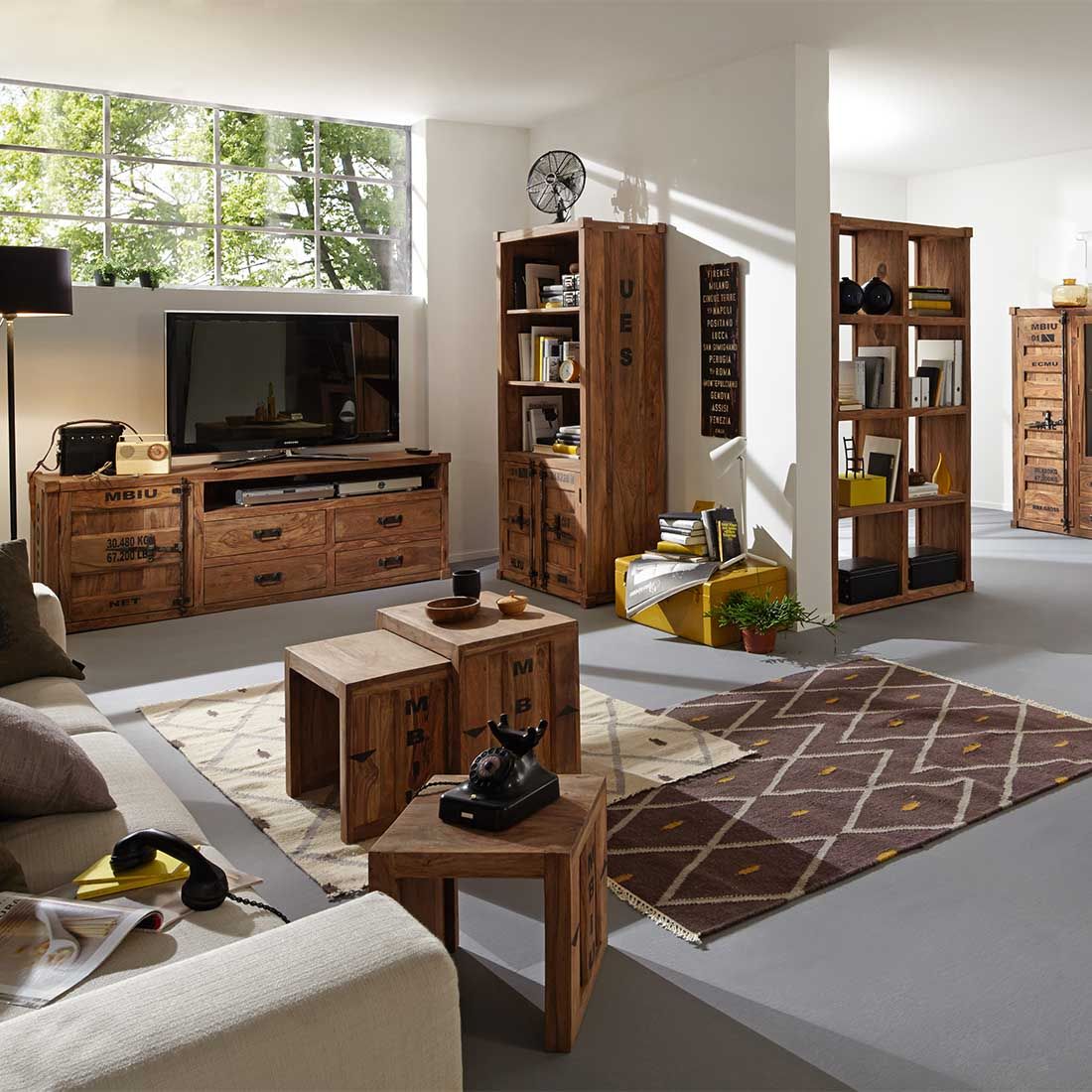 Wolf Möbel Container Schrank 90x45x180cm