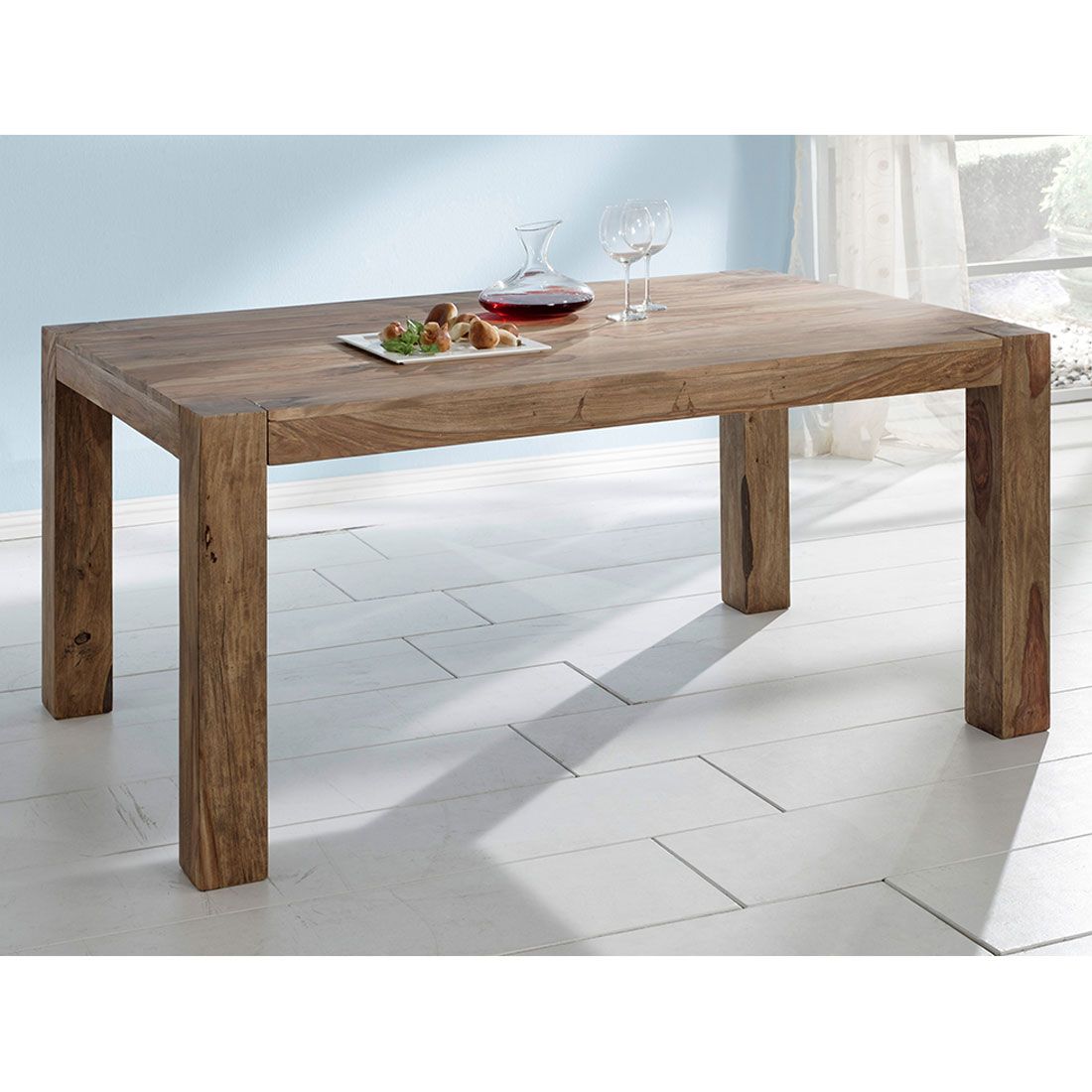 Wolf Möbel Yoga Esstisch BIG Shisham natur 200x77x100cm