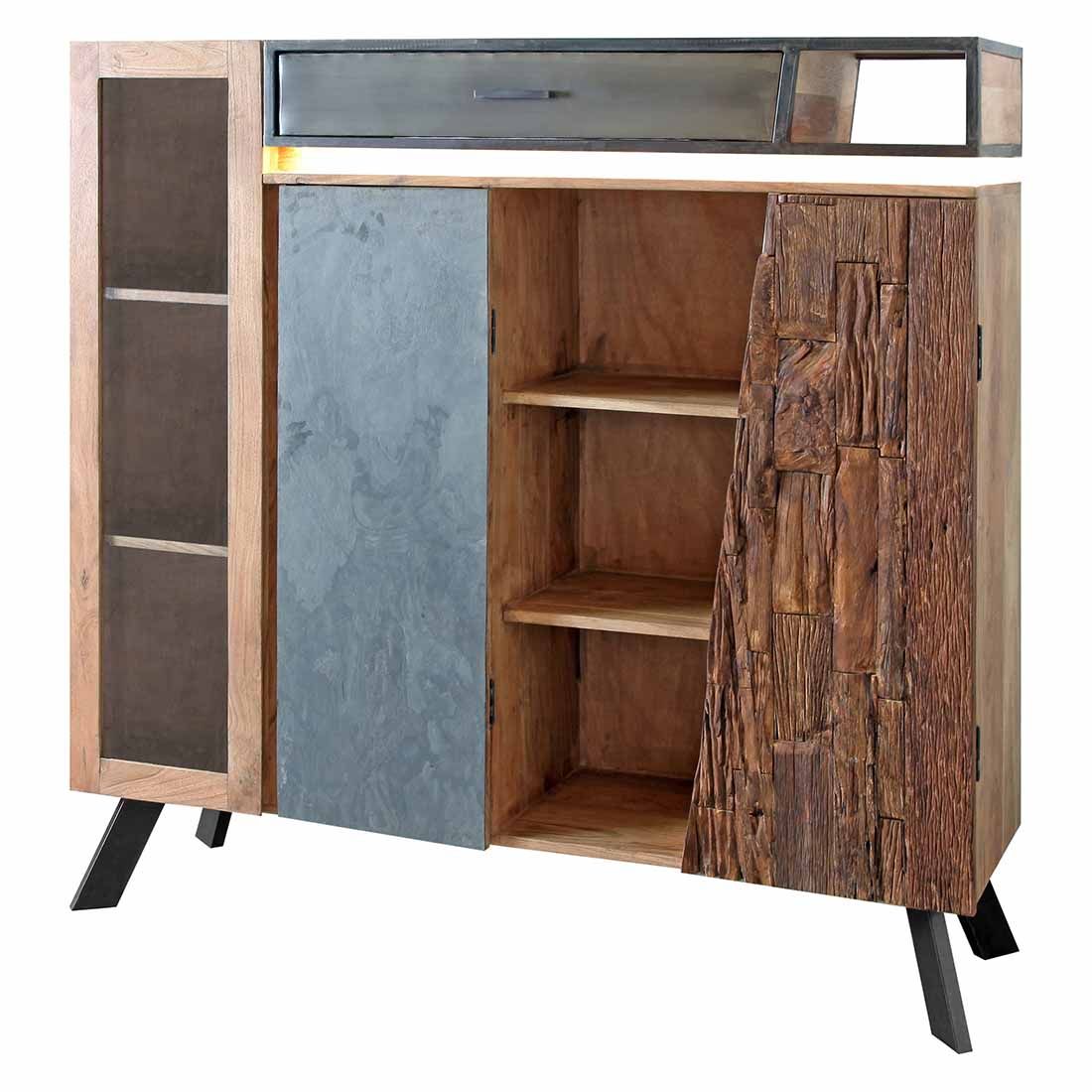Wolf Möbel Stadium Highboard mit Beleuchtung 145x40x140cm