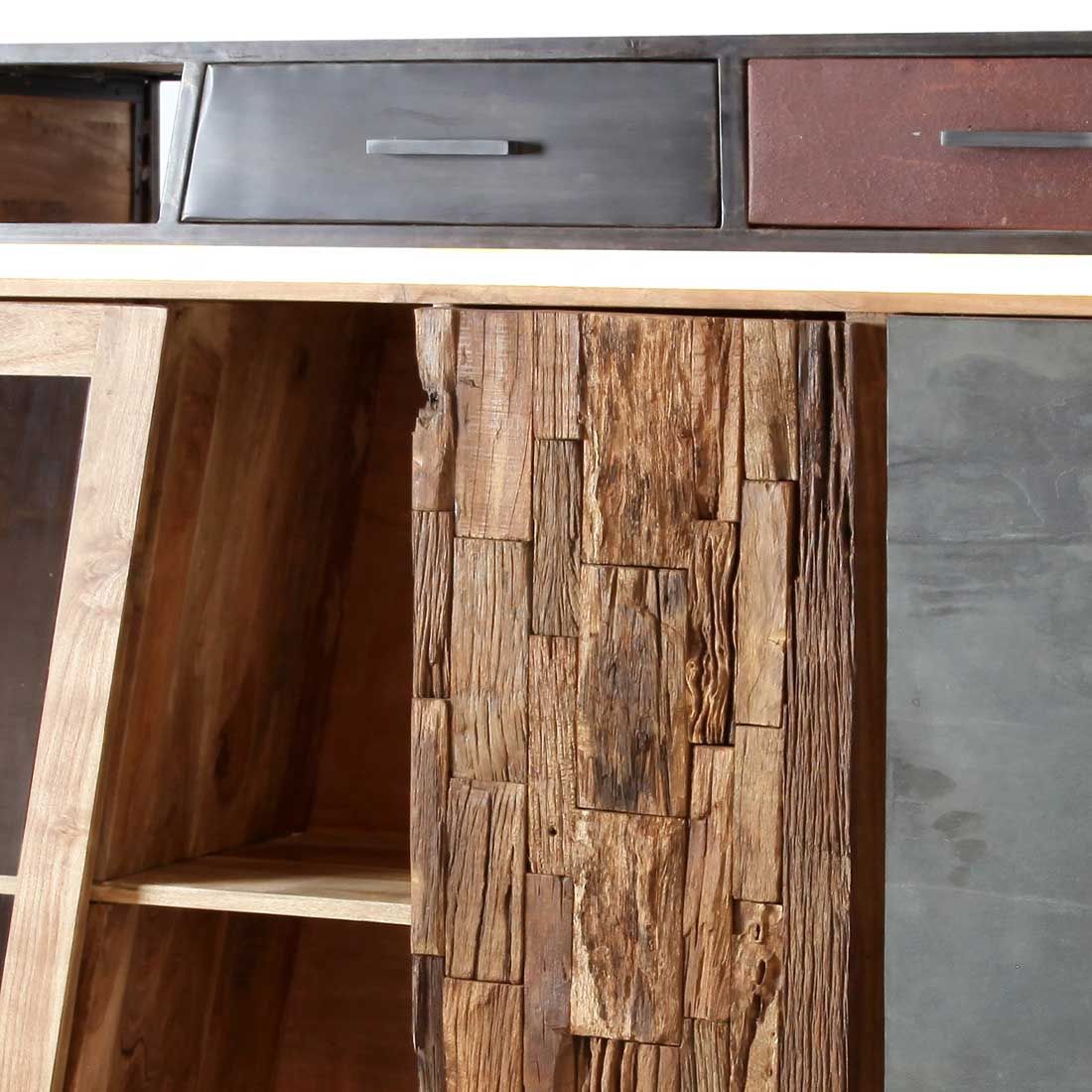 Wolf Möbel Stadium Highboard mit Beleuchtung 145x40x140cm