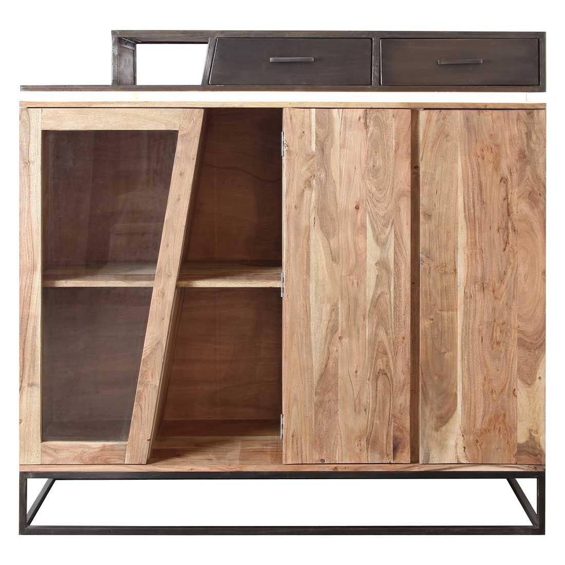 Wolf Möbel Stadium Highboard mit Beleuchtung 145x40x140cm