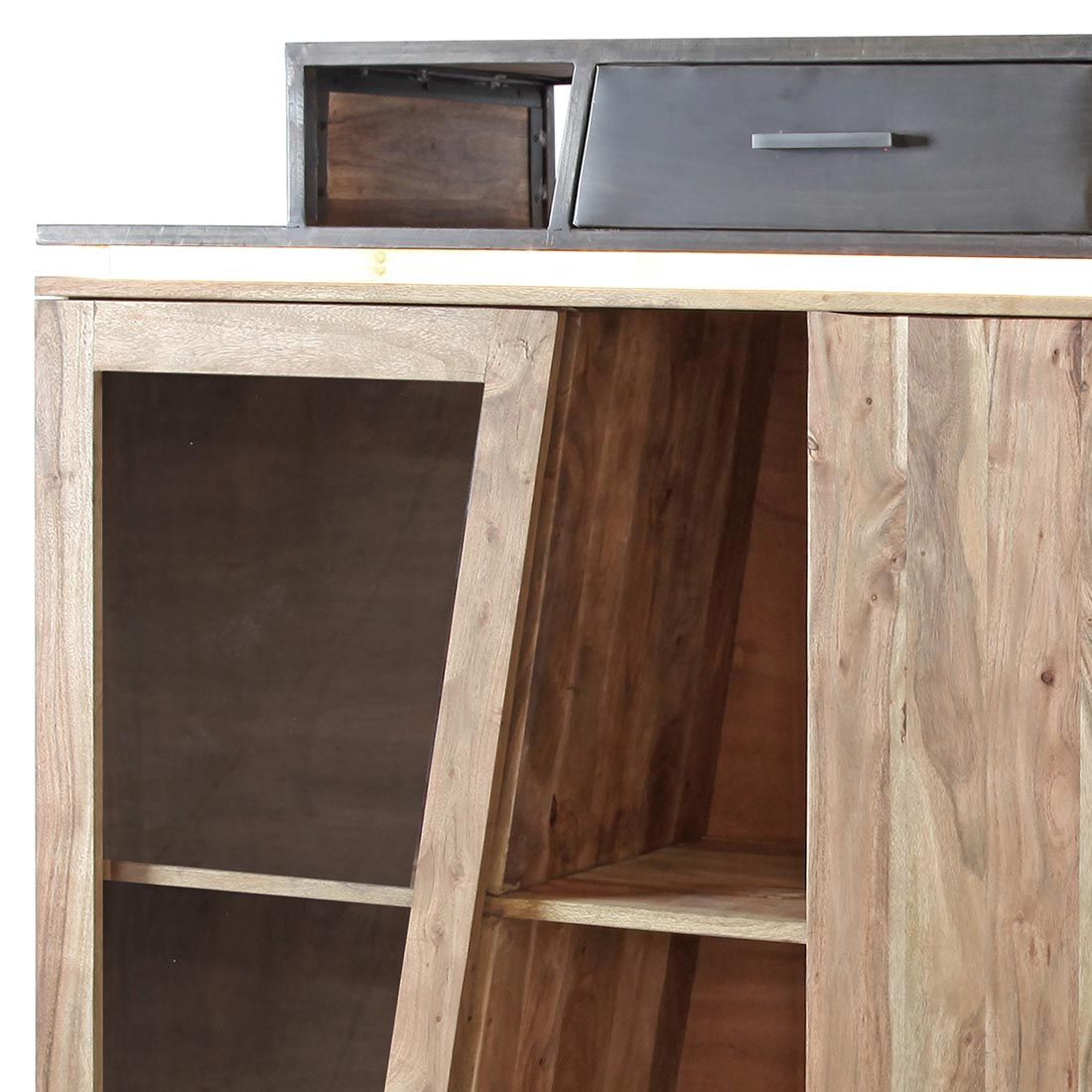 Wolf Möbel Stadium Highboard mit Beleuchtung 145x40x140cm