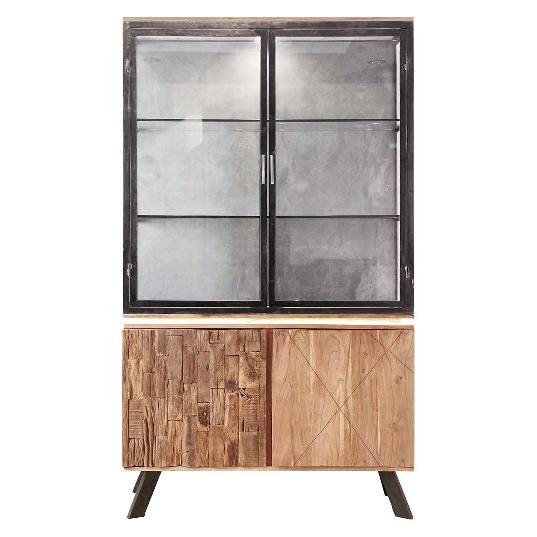 Wolf Möbel Stadium Vitrine mit Beleuchtung 118x40x205cm