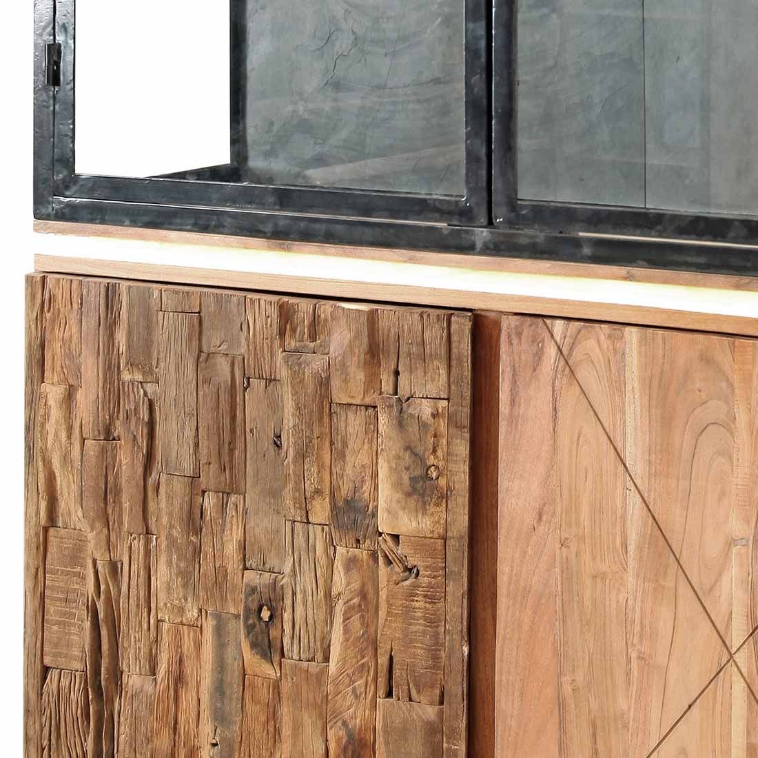 Wolf Möbel Stadium Vitrine mit Beleuchtung 118x40x205cm