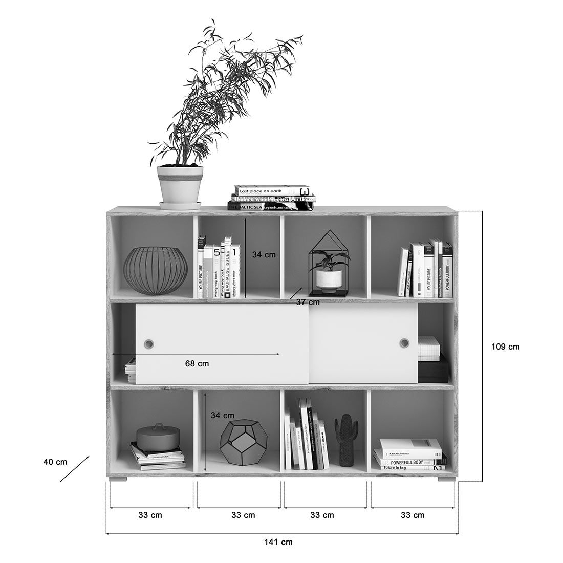 Xonox Jesper Sideboard 142x39x109cm