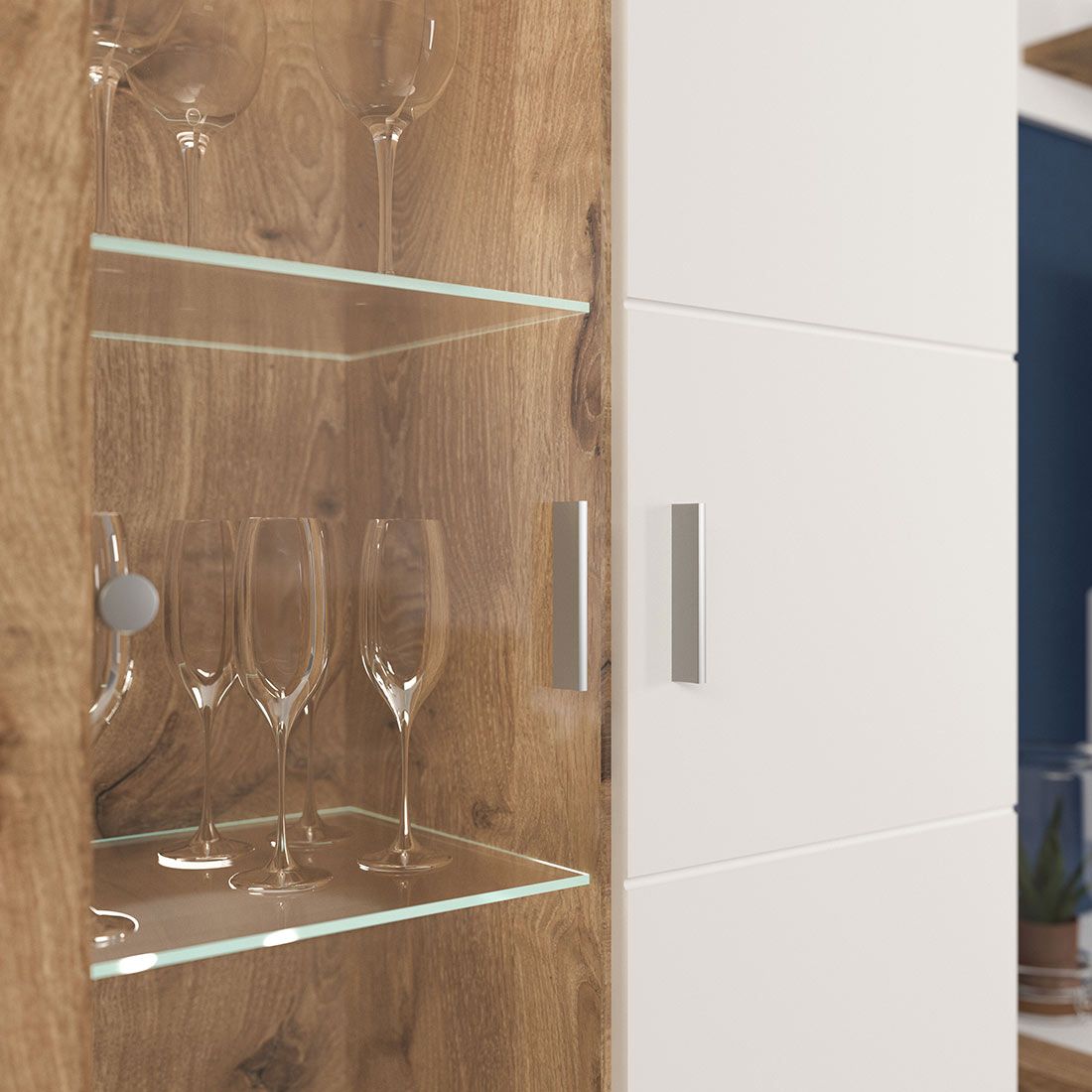 Xonox Parma Vitrine 80x34x193cm