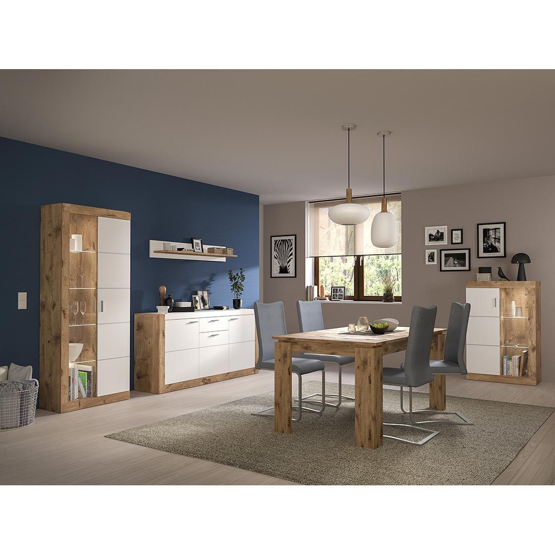 Xonox Parma Vitrine 80x34x193cm