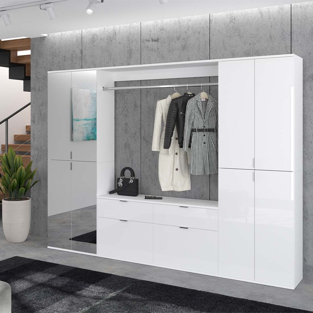 Xonox Projekt X Garderobenschrank 61x34x193cm