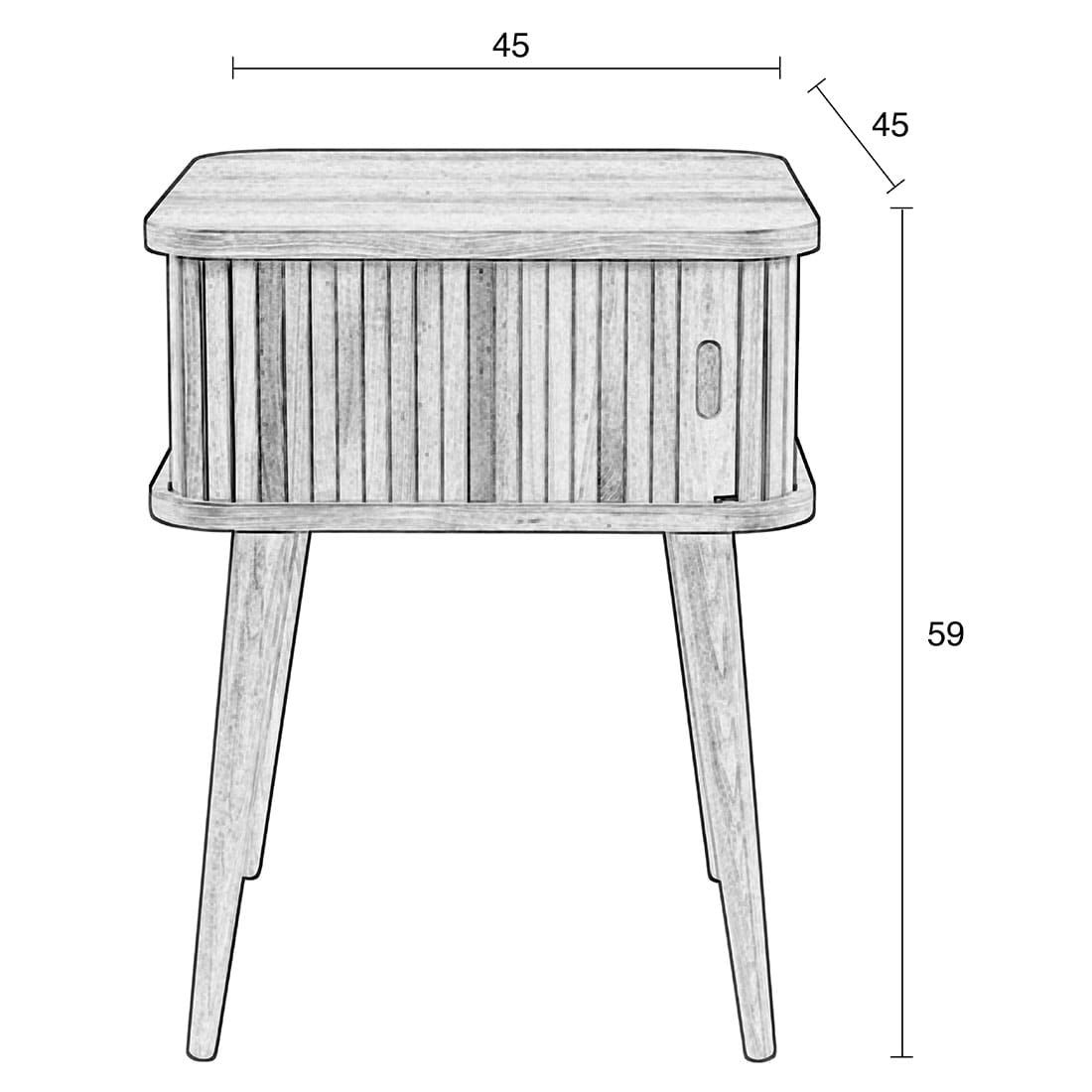 Zuiver Barbier Beistelltisch 45x45cm