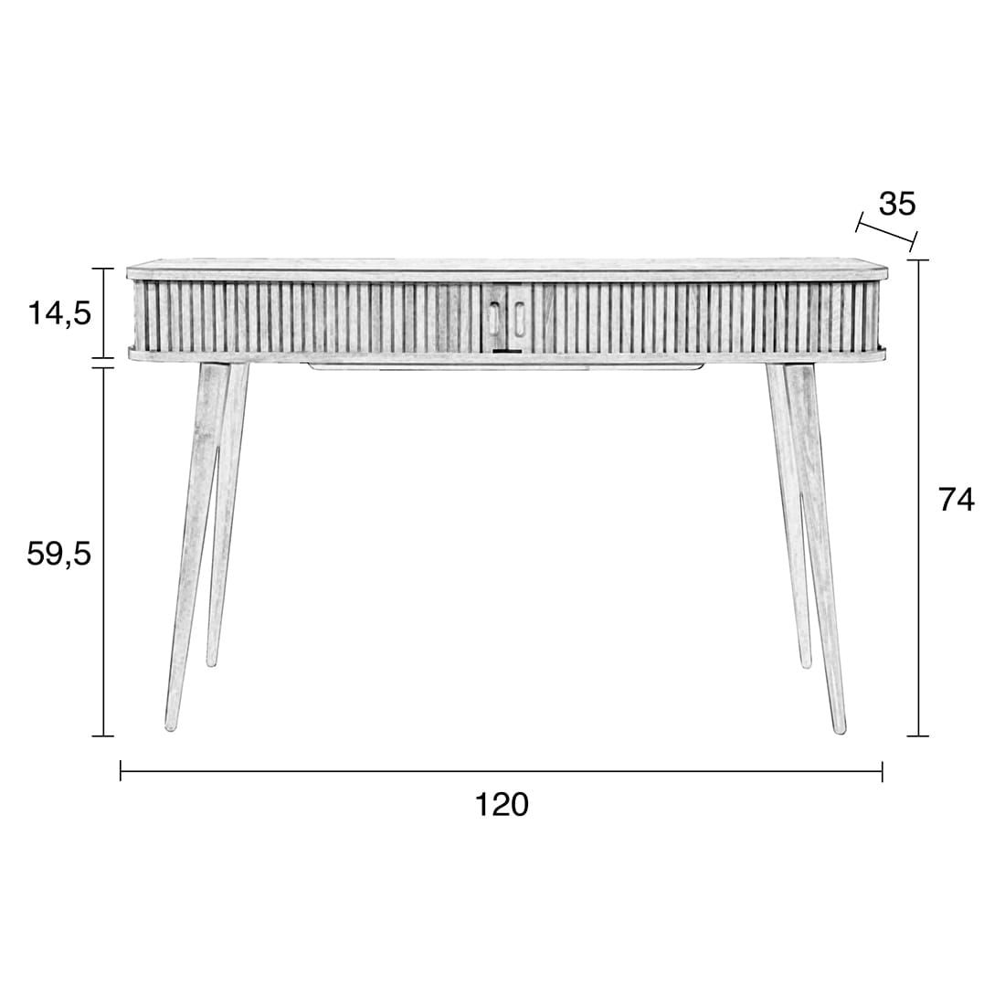 Zuiver Barbier Konsole 120x35x74cm