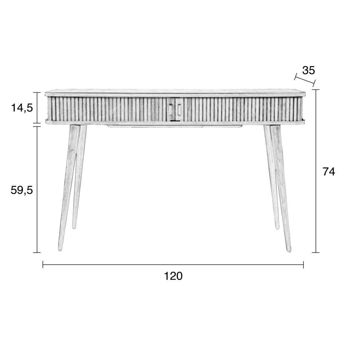 Zuiver Barbier Konsole 120x35x74cm