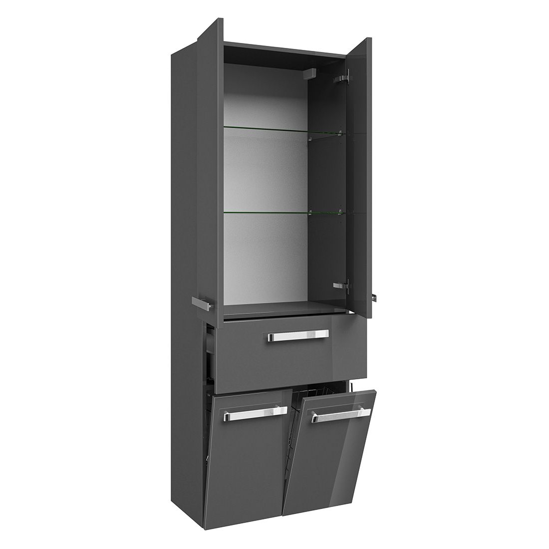 Pelipal Fokus 4005 Hochschrank mit Wäschekipper 60x33x168cm