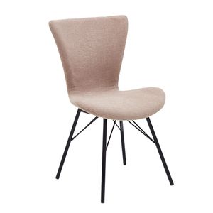 Niehoff Sitzmöbel Triple Stuhl 52x63x86cm Liverpool Taupe/Schwarz