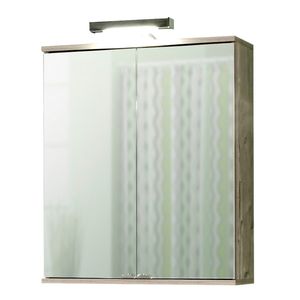 Schildmeyer Spiegelschrank SPS 600 mit LED-Beleuchtung 59,8x20,5x70,5-77cm