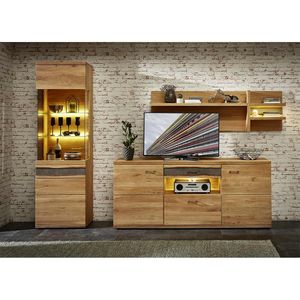 Wohnconcept Crusty I Wohnzimmer-Set mit Beleuchtung 5-tlg.
