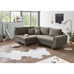 BlackRedWhite Alice Ecksofa mit Hocker