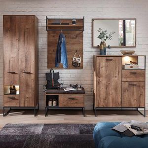 Wohnconcept Manhattan Garderoben-Set mit Beleuchtung 5-tlg.
