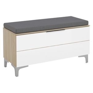 Maja Möbel Shino Garderobenbank mit Kissen 89,9x37,8x49,4cm
