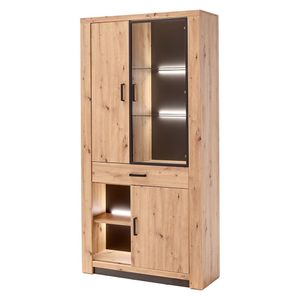 MCA Brüssel Vitrine mit Beleuchtung 105x37x208cm