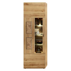 Wohnconcept Madera I Vitrine mit Beleuchtung 65x37x201cm