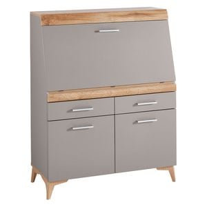 Innostyle Secret Sekretär 98x42x124 cm Basalt/Eiche