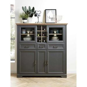 Innostyle Jasmin Highboard mit Beleuchtung 143x42x150cm