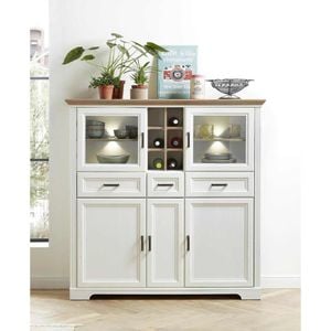 Innostyle Jasmin Highboard mit Beleuchtung 143x42x150cm