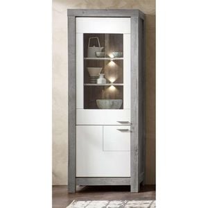 Wohnconcept Granada Vitrine mit Beleuchtung 76x42x200cm