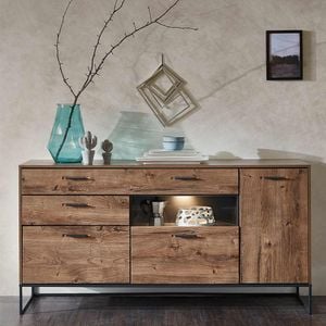 Wohnconcept Manhattan Sideboard mit Beleuchtung 175x48x91cm