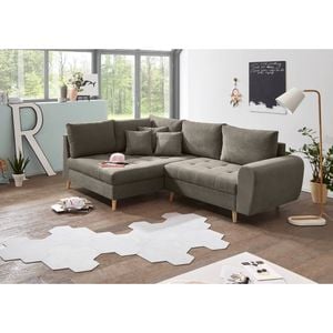 BlackRedWhite Alice Ecksofa mit Hocker