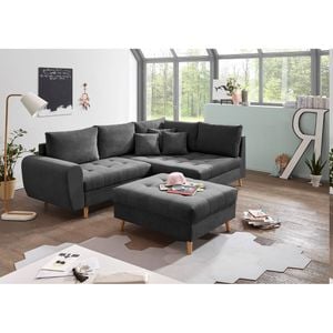 ED Lifestyle Polstermöbel Alice Ecksofa mit Hocker