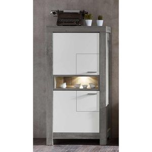 Wohnconcept Granada Highboard mit Beleuchtung 76x42x160cm