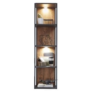 Wohnconcept Manhattan Wandregal mit Beleuchtung 35x28x128cm