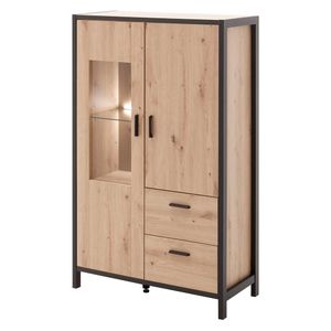 MCA Algarve Highboard mit Beleuchtung 86x40x140cm