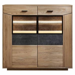 Wohnconcept Gerano Highboard mit Beleuchtung 143x38x135cm