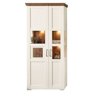 Wohnconcept Provence Vitrine mit Beleuchtung 92x42x204cm