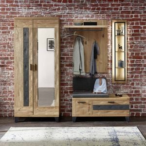 Wohnconcept Persiko Garderoben-Set mit Beleuchtung 4-tlg.