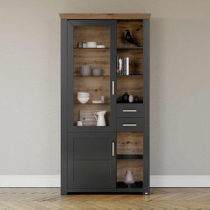 set one York Vitrine 104,5x42,2x206,6cm
