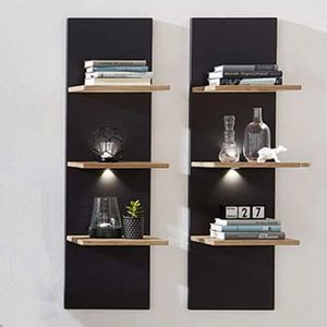 Wohnconcept Achat Wandboard-Set mit Beleuchtung 2-tlg.
