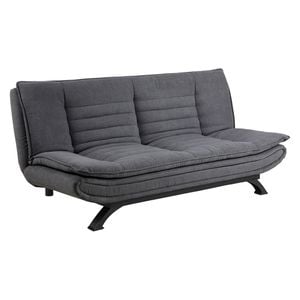 AC Design Faith Schlafsofa Dunkelgrau/Schwarz, ca. 196x98x91cm