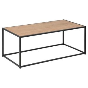 AC Design Seaford Couchtisch Wildeiche/Schwarz, ca. 100x40x50 cm