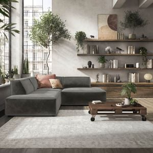 HOMELIV. Lennox Ecksofa Samt