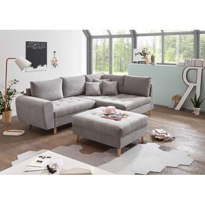 ED Lifestyle Polstermöbel Alice Ecksofa mit Hocker